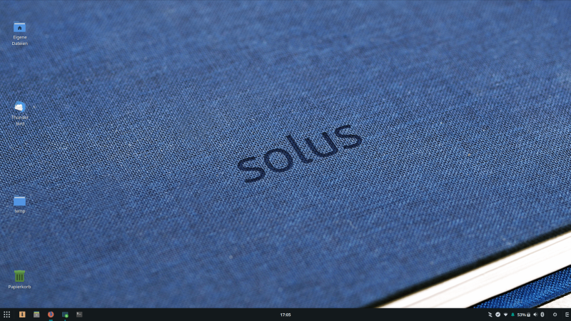 Solus OS Budgie-Desktop