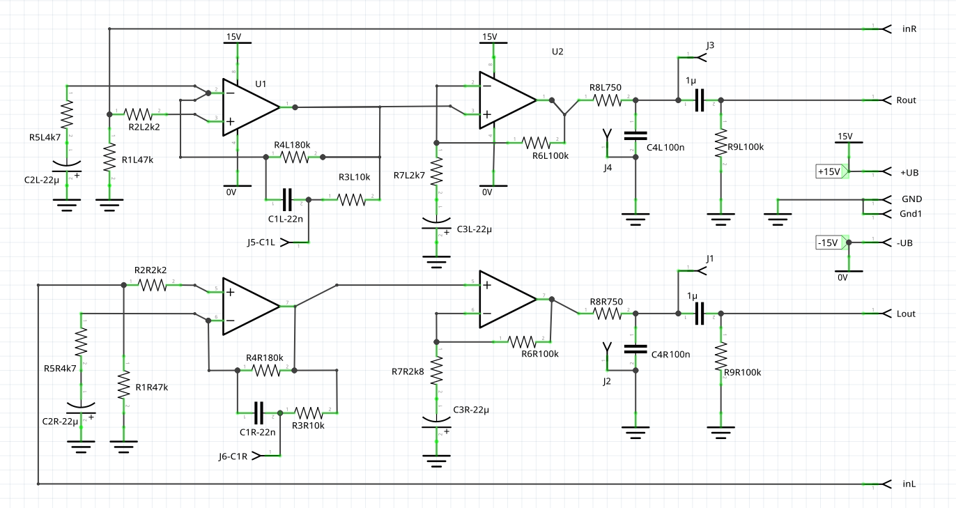 DEALER-RIAA Modul Schaltplan